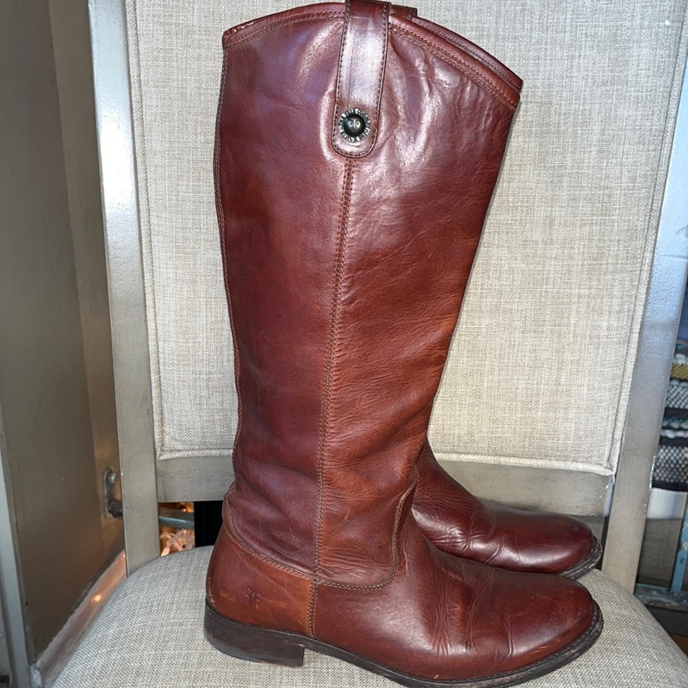 Frye boots brown leather size 8